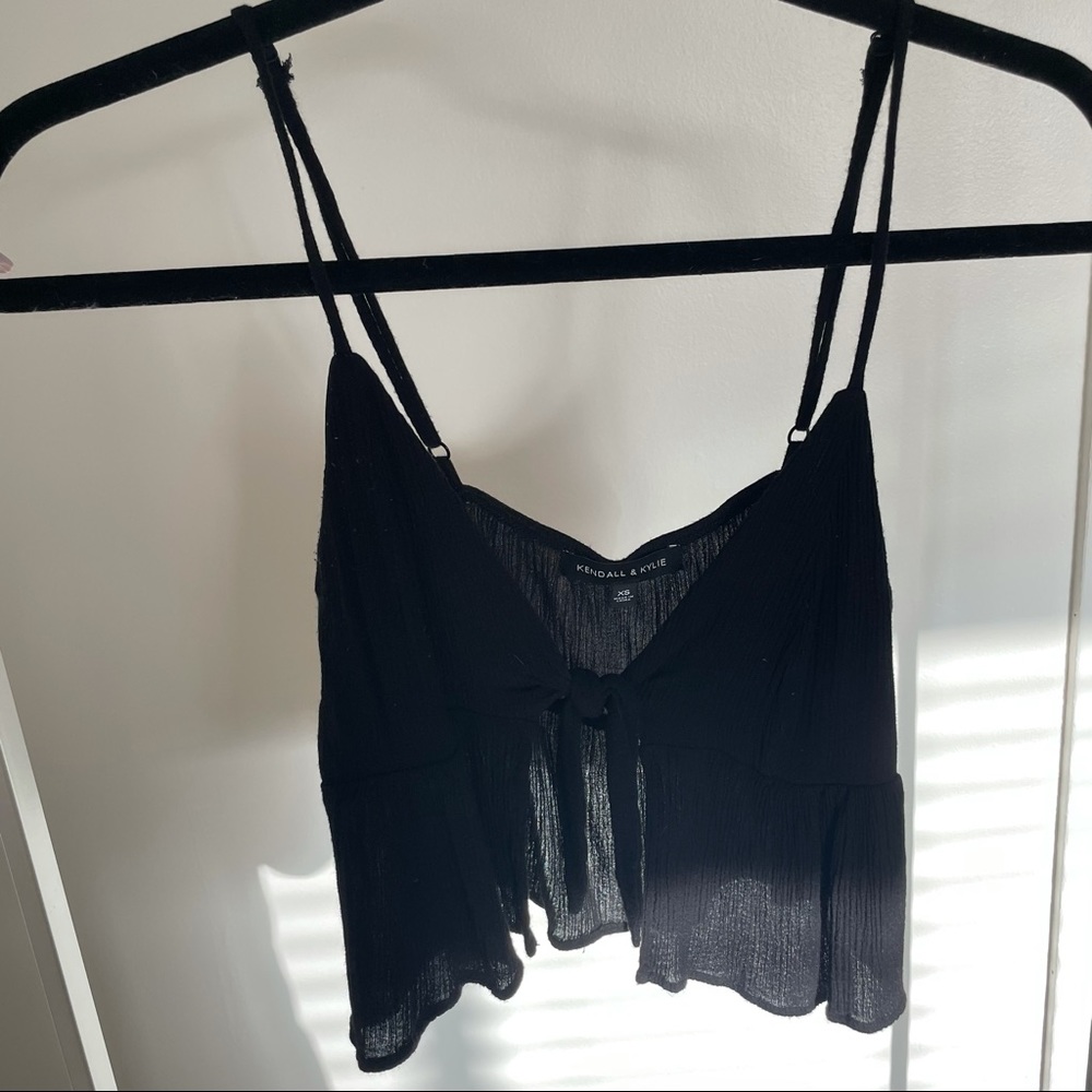 Black crop top